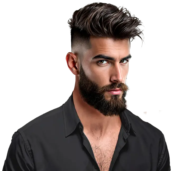 Hombre profesional de la industria de la belleza